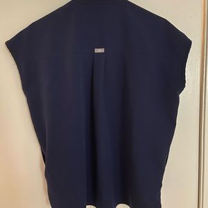 Navy Rafaela top, size small.
